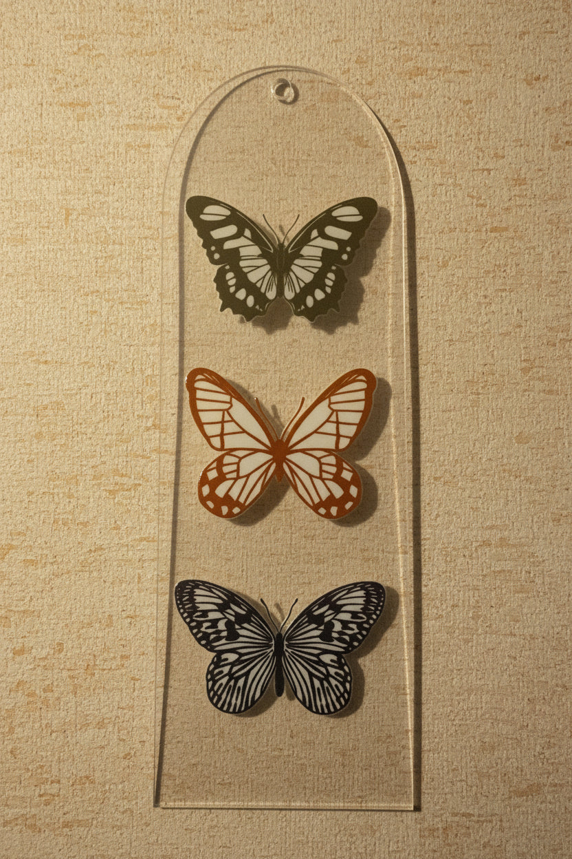 Vintage butterfly bookmark