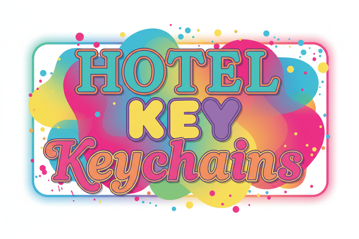 Hotel Key Style Keychains