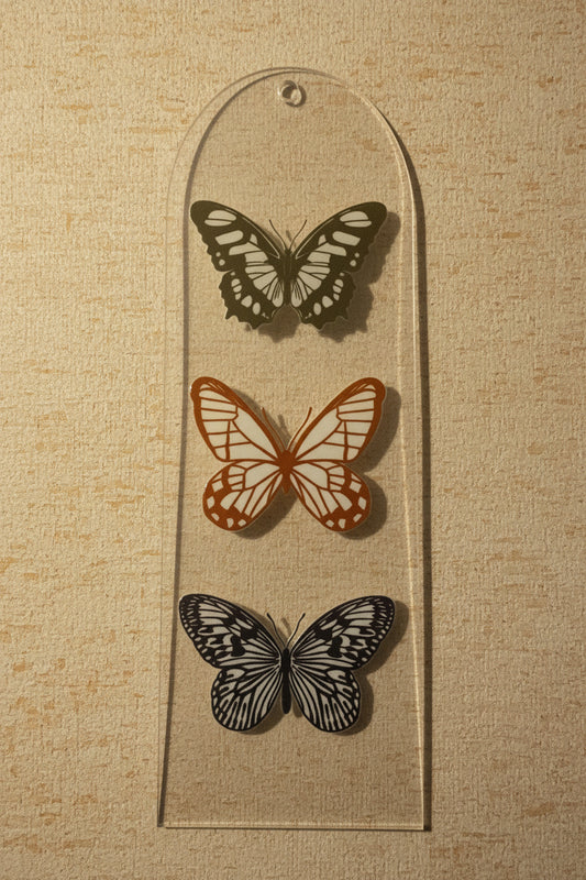 Vintage butterfly bookmark